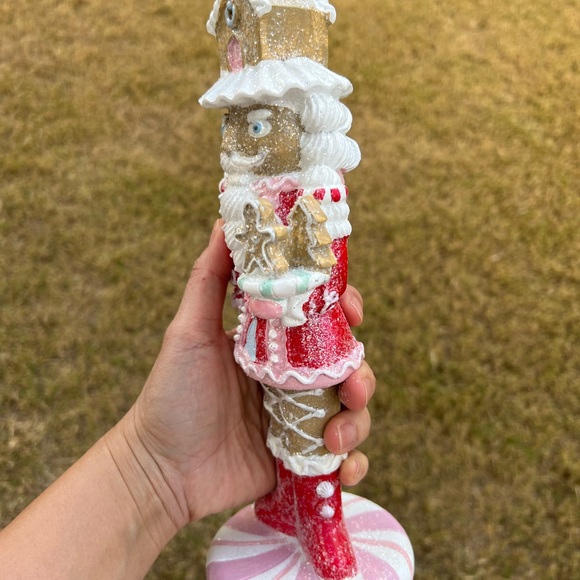 2 Pastel Standing Gingerbread Nutcrackers - Picture 5 of 8